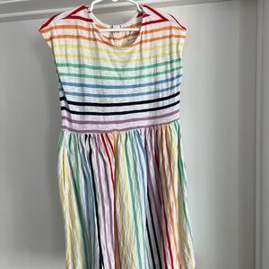 Primary Rainbow Striped Kids Dress